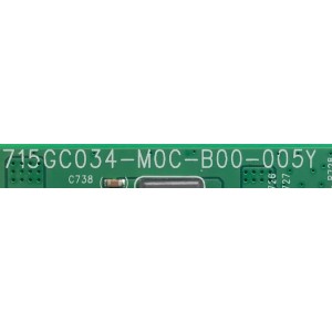 MAIN PARA SMART TV INSIGNIA 4K RESOLUCION (3840 x 2160) / NUMERO DE PARTE XLCB02K067 / 715GC034-M0C-B00-005Y / (G)XLCB02K067 / KSA550058 / PANEL TPT550WR-QVN10.U / DISPLAY T550QVN10.0 / MODELO NS-55F501NA22